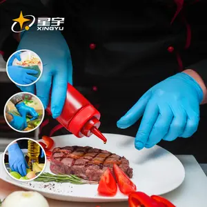 Xingyu eldiven toptan logo nitril mutfak eldivenleri pişirme ile su geçirmez iş eldivenleri