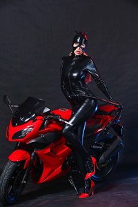 Barboteuses noires en cuir PU pour femmes sexy <span class=keywords><strong>Combinaison</strong></span> réfléchissante aspect humide <span class=keywords><strong>Catwoman</strong></span> une pièce Cosplay Catsuit - Product Image 3