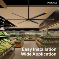 Kipas Angin Industri Besar 24ft, 220v DC, Murah, untuk Gudang, Kipas Plafon, Pabrik, Rendah Kebisingan
