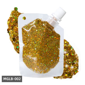 Nouveau produit – Gloss à lèvres végétalien transparent ultra-brillant à marque privée, gel bio scintillant pour maquillage quotidien, applicateur de paillettes corporelles - Product Image 2