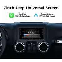 Radio Mobil Android 7" untuk Jeep Compass 2010-2016 Layar Sentuh Kapasitif IPS GPS Terintegrasi Android Auto Dudukan Dashboard