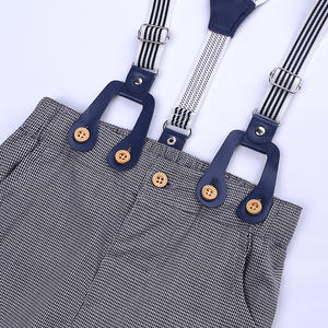 Kids Winter Clothing <b>Set</b> Baby Boys <b>Suspenders</b> Jeans Suits With Bowtie of China - Product Image 6