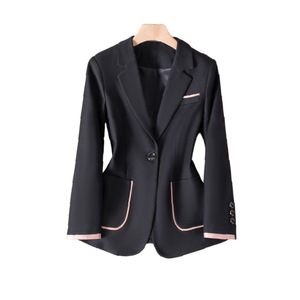 Women's Blazer Beige Slim Fit Anti-Wrinkle Formal Business Top Spring Style - Product Image 5