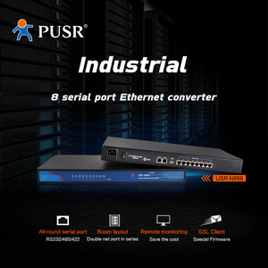 USR-N668 8 Port Ethernet <strong>Serial</strong> <strong>Server</strong> Rs232/485/422 To Ethernet Support Hardware Watchdog - Product Image 3