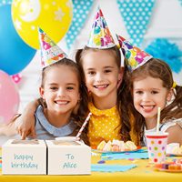 Boîtes à gâteaux carrées en gros 10x10x10 Emballage blanc pour biscuits, desserts, pâtisseries Cajas De Carton Para Pastel avec fenêtre