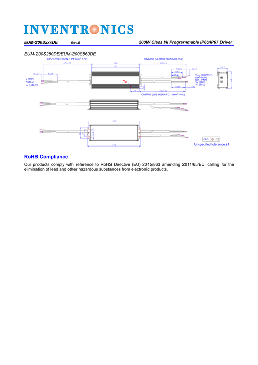 Inventronics Programing Drivers Inventronics Competitive Price Inventronics 200w Led Driver ...
