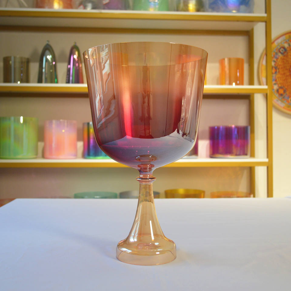 HF Sound Healing Crystal Singing Chalice Lumina Rose Quartz Crystal ...