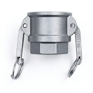 304 Stainless Steel <b>Quick</b> Connect D-Type Female Thread Snap-on Water Pipe <b>Connector</b> with Male NPT Threads and Hooks - Product Image 1
