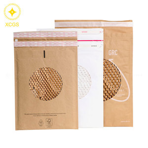 100% phân hủy sinh học tổ ong bưu phẩm Kraft phong bì vận chuyển gửi thư bao bì giấy nâu với logo - Product Image 6