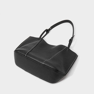 Bolso de Mano de Cuero Vacuno de Gran Capacidad, Estilo Casual, Forro de Poliéster, Bolso Tote de Cuero Genuino de Alta Calidad para Mujer - Product Image 5