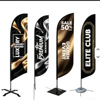 Drapeau à lame imprimé sur mesure pour événements sportifs et branding