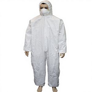 방대한 보호 100% 폴리프로필렌 일회용 작업복 방수 통기성 마이크로 다공성 안전 보호 정전기 방지 레벨 C - Product Image 2