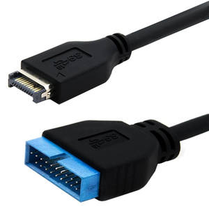 Cabezal de panel frontal USB 3,1 a USB 3,0 Cable de extensión de encabezado de 20 pines 30cm para placa base <span class=keywords><strong>ASUS</strong></span> - Product Image 4