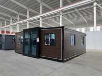 Maison conteneur extensible de 20 pieds, cabine modulaire préfabriquée pour bureau de chantier