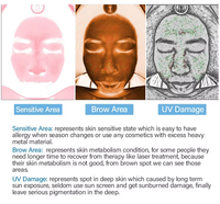 Analyseur de peau facial 3D portable, une machine d'analyse de la peau intelligente à l'IA, adaptée à toutes les conditions cutanées et à l'utilisation en salon de beauté
