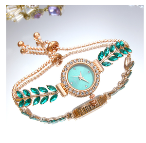 Reloj de Cuarzo de Lujo DFS13 para Mujer, con Incrustaciones de Diamantes, Brazalete de Ajuste Libre, Esfera de Cristal Elegante, Correa de Acero Inoxidable - Product Image 5