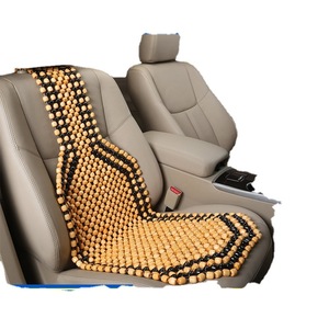 Wooden Beaded Car Seat Cushion Cooling Mat Ventilated Summer Seat Pad For Auto <b>Interior</b> <b>Accessories</b> - Product Image 5