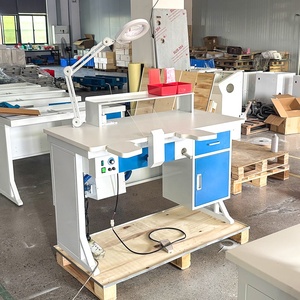 1.2m phòng thí nghiệm nha khoa kỹ thuật viên Máy Trạm răng giả bàn làm việc với đèn LED và máy hút bụi - Product Image 6