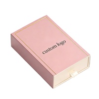 Boîte cadeau personnalisée estampée à chaud, emballage en papier de luxe haut de gamme, style tiroir, boîte à bijoux pour bracelets