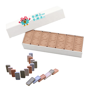 Giocattoli promozionali in Silicone educativo precoce domino Set Puzzle promozionale giocattoli per bambini - Product Image 1