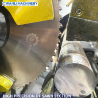 Scie à ruban circulaire industrielle à grande vitesse avec moteur pour la coupe de tubes en acier, acier inoxydable, barres métalliques - Haute précision
