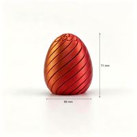 Eco-Friendly PLA Hinged 3D Printed Fidget Egg Height Multi-Color Options for Corporate Gift Idea OEM/ODM Available