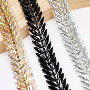 Nouveaux patchs thermocollants en strass 2026 pour costumes de carnaval style caribéen, costumes de <span class=keywords><strong>samba</strong></span>, appliques et garnitures assorties pour robes - Product Image 4