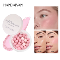 Poudre fixatrice de maquillage en boules cinq couleurs, illuminateur et contouring nacré Handaiyan, contrôle du sébum, longue tenue, vente en gros