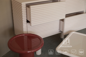 Most Popular <b>Small</b> Household Balcony Ideas <b>Coffee</b> <b>Table</b> Simple Side <b>Table</b> Red Round Polished <b>Coffee</b> <b>Table</b> Red Round Polished Cof - Product Image 3