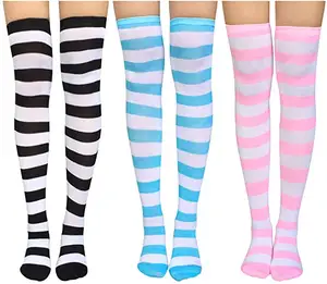 Chaussettes hautes en coton pour femme, chaussettes respirantes, à la mode, personnalisées, bon marché, pour filles, nouvelle collection, Business