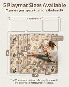 Extra Large Non-Slip & Washable Kids Playmat for Tummy Time Activity Thick <b>Playpen</b> Mat - Product Image 4