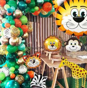 Conjunto de globos con temática de animales del bosque, suministros de decoración para fiesta de cumpleaños y aniversario para niños, gran oferta - Product Image 6