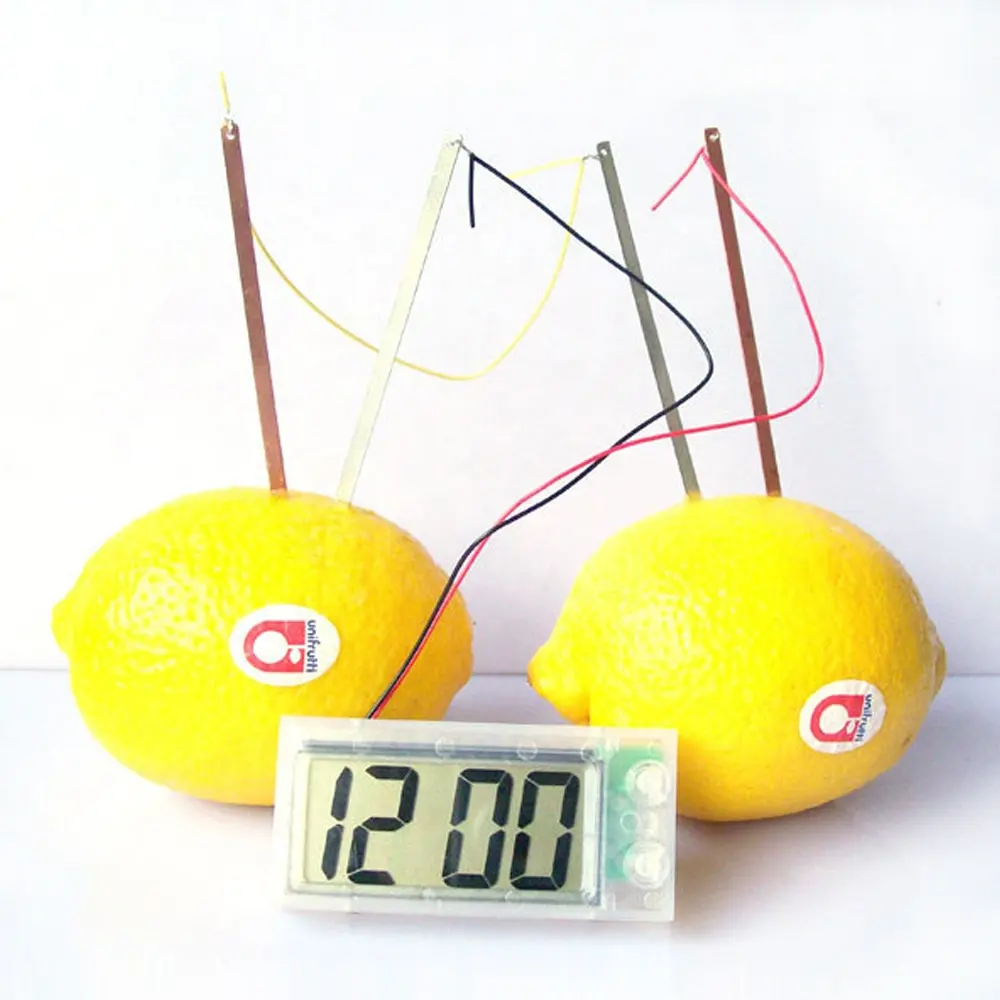 Giocattolo del gioco dell'orologio digitale alimentato a patate della novità di divertimento educativo scientifico creativo di vendita caldo per i bambini