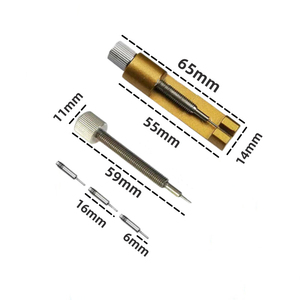 Kit d'outils de réparation pour l'élimination des maillons de bracelet de montre en métal Upro pour horlogers avec 3 broches supplémentaires, petit outil pour bracelet de montre, vente en gros - Product Image 5