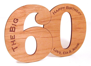 Personalizzato <span class=keywords><strong>speranza</strong></span> personalizzata le tue rocce di compleanno in legno reale inciso al Laser - Product Image 2