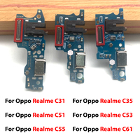 Placa flexible con conector de puerto de carga USB para Oppo Realme C30 C31 C35 C51 C53 C55 C61 C63 C65 C67 4G 5G, piezas de PCB para cargador