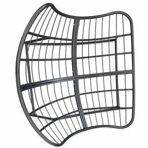 Chaise à <span class=keywords><strong>bascule</strong></span> en promotion avec coussin épais, structure métallique robuste, grande chaise à <span class=keywords><strong>bascule</strong></span> confortable pour patio, balcon - Product Image 5