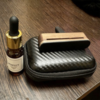 Ensemble de diffuseurs de parfum pour voiture en bois de luxe, diffuseur de voiture en bois et fibre de carbone de qualité supérieure avec recharges d'huiles essentielles, coffret cadeau, logo personnalisé
