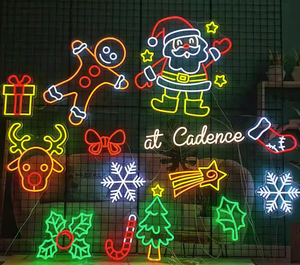 Letrero de Neón LED de Calabaza de PVC Barato, Letreros de Luz de Neón <span class=keywords><strong>Fluorescentes</strong></span>, Letrero de Neón Navideño de Imitación - Product Image 2