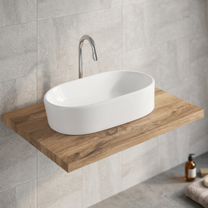 Qualité export, Meuble de salle de bain rectangulaire moderne avec lavabo en céramique et porcelaine, articles sanitaires - Product Image 6