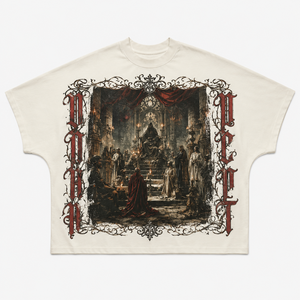 Camiseta Gráfica Personalizada de Arquero Fantástico, 100% Algodón, Estilo Gótico Urbano, Oversize, Roja y Negra, Estampada, de Fábrica, para Hombre - Product Image 2