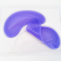 Masques pour les yeux en hydrogel de silicone au collagène cristallin multicolores, véganes, OEM, marque privée, thé vert, algues marines, logo personnalisé, vitamine C à base de plantes