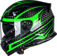 Casco de Motocicleta Integral VCOROS FA602 de Fibra de Carbono, Casco Deportivo con Visera, Homologado por DOT, Casco de Seguridad Unisex