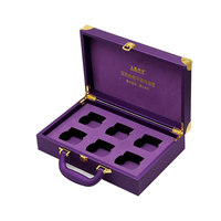 Boîte cadeau portable en cuir PU pour légumes et viande - Logo personnalisable OEM - Valise à main pour usage agricole