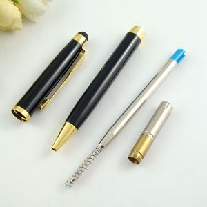 Wholesale 2-in-1 Stylus Screen Slim Twist Black Metal Ballpoint <b>Pen</b> With Laser Customized Logo Printing for Hotel Stationery - Product Image 6