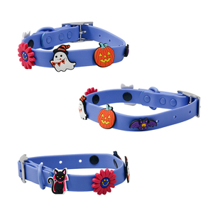 <span class=keywords><strong>Collier</strong></span> pour <span class=keywords><strong>chien</strong></span> imperméable avec décorations de Noël en dessin animé, revêtement en PVC, sangle en nylon, toucher doux - Product Image 5