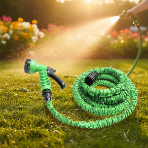 Tubo da <span class=keywords><strong>Giardino</strong></span> Estensibile 50FT con Avvolgitubo, Tubo Magico <span class=keywords><strong>per</strong></span> <span class=keywords><strong>Irrigazione</strong></span> Fiori e <span class=keywords><strong>Giardino</strong></span> - Product Image 1
