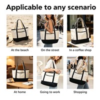Sac à main en coton biologique avec logo personnalisé pour un style de vie durable, sac fourre-tout en coton haute densité, emballage professionnel pour les marques