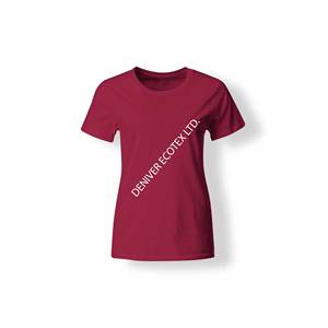 100% algodón cuello redondo Camiseta caliente verano personalizado de manga corta talla grande Casual en blanco ropa de punto al por mayor mujeres - Product Image 1