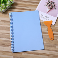 Carnet d'autocollants A5 réutilisable personnalisé en gros, livre d'autocollants vierge avec papier de support, logo personnalisé, directement de l'usine
